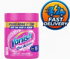 Image of Vanish Gold Oxi Action 470g Stain Remover Powder Laundry Booster Colours UK