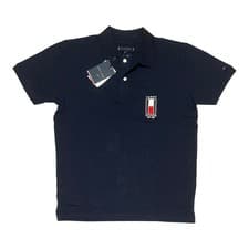 Image of Tommy Hilfiger Men’s Polo Classic Flag Embroidery Logo Cotton Short Sleeve – NWT