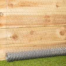 Image of 6m x 90cm Galvanised Metal Chicken Garden Wire Netting / Fencing