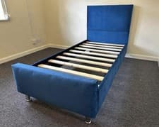 Image of SAFFRON single Bed Frame choice of colours/fabrics