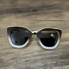 Image of New Accessorize ladies brown ombré gold sunglasses 