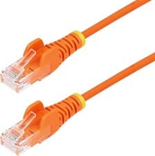 Image of StarTech.com 3m Orange Slim CAT6 Ethernet Cable, Snagless RJ45, LSZH, 28AWG Pure