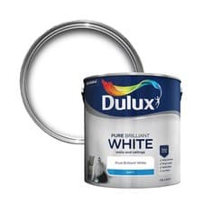 Image of Dulux Pure Brilliant White Matt Walls and Ceilings Paint 2.5L - Brand New