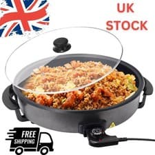 Image of Quest 40cm Multi-Function Electric Cooker with Lid / Non-Stick Electric Pan