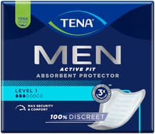 Image of 72 x TENA Men Level 1 Active Fit Absorbent Protector Pads For Men 3 x Pks 24