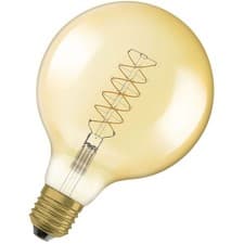 Image of OSRAM Vintage 1906 LED CLASSIC Globe Dim 4.8W 822 Gold E27 Bulb