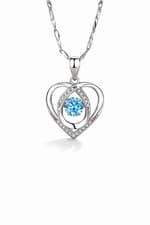 Image of Dandelion Wish Pendant Necklace Glass Orb Silver Chain Jewelry Gift 45cm Steel