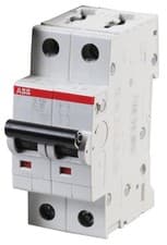 Image of Abb - S202-C16 - Circuit Breaker, Thermal Mag, 2 Pole,16a