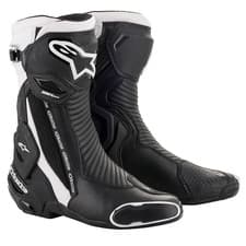 Image of Alpinestars SMX Plus V2 Motorcycle Motorbike  Boots Black/White