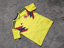 Image of Colombia 2018 Football Shirt Jersey Boys Small 11-12 Yrs Adidas World Cup 2018