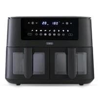 Image of Tower Dual Basket Air Fryer, 8L Vortx Vizion, T17151, Black