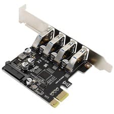 Image of 4-Port For PCIe USB 3.0 Adapter Card Compliant with PCI Express 3.0 Spec