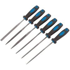 Image of 1x 6 Piece Draper 150mm Soft Grip Needle File - 83480
