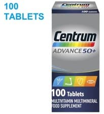 Image of Centrum Advance 50 Plus Multivitamin & Multimineral 100 Tablets