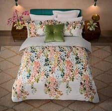 Image of Ted Baker Wisteria Multi Duvet Cover Set - Includes Pillowcases - Free Post