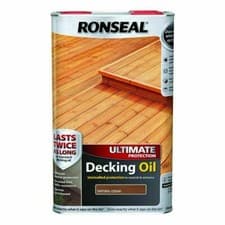 Image of Ronseal Ultimate Protection Decking Oil | Waterproof Sun Rain Protector 2.5/5L