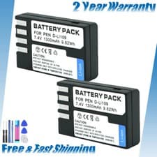 Image of 2x D-Li109 battery for Pentax K70 KS1 KS2 K50 K500 K30 KR K2