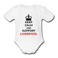 Image of LIVERPOOL KEEP CALM Babygrow Baby vest grow bodysuit Cute Football