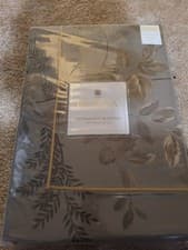 Image of Dorma Moonlight Blossom Gold Super King Duvet Cover +Pair Pillowcases New Sealed