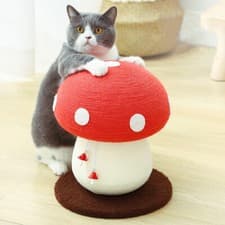 Image of Cat Scratching Tree Post Stand Pet Kitten Scratcher Toy Climbing Activity Centre