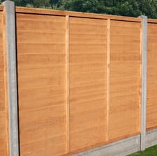 Image of Garden Dip Treated Overlap Fence Panel - 1.83 x 1.8m  6 x 6ft/6x5ft/ 6.4ft/6x3ff