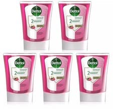 Image of 5 x 250ml Dettol No Touch Hand Wash System Refill Wild Berries & Crisp Apple