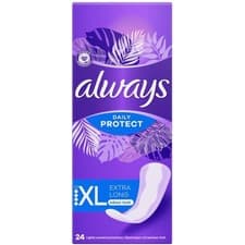 Image of Always Dailies Long Plus Extra Protect Panty 24 Liners