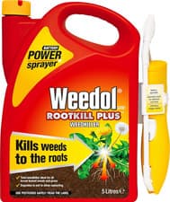 Image of Weedol Rootkill plus Weedkiller Battery Operated Power Sprayer 5 Litre