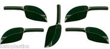 Image of 5 X Green Plastic Garden Scoop Greenhouse Potting Compost Soil Seed Animal Feed