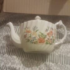 Image of Aynsley Cottage Garden Swirl Shape - small Teapot.