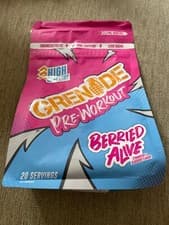 Image of GRENADE PRE-WORKOUT BERRIED ALIVE STRAWBERRY & BLUEBERRY FLAVOUR 330G