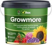 Image of Vitax Growmore Multi Purpose Plant Feed Fertiliser Fruit Vegetables Growth 5kg
