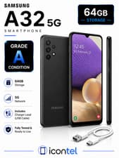 Image of Samsung Galaxy A32 5G 64GB Unlocked GRADE "A+" Condition Dual Sim Warranty