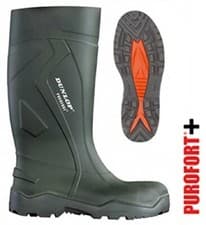 Image of Dunlop Purofort + Non Safety Wellingtons 4-12