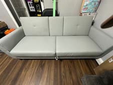 Image of 3 Seater Sofa Bed Reversible Sofabed Pull-Out Sleeper Corner Sofa Woven Fabric