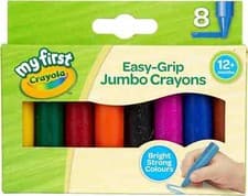 Image of Crayola MyFirst Jumbo Crayons Assorted Colours Easy-Grip Multi-colour Pack Of 8
