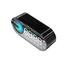 Image of Digital Alarm Clock Bluetooth Speaker USB Rechargeable Radio Multipurpose UK