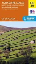Image of Yorkshire Dales Northern & Central by Ordnance Survey Folded Book