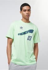 Image of adidas Originals Graphic Tee Sizes M, XL Green RRP £35 Brand New JP3713