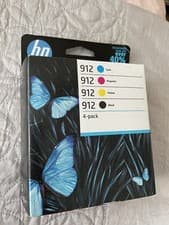 Image of HP 912 (6ZC74AE) Black/Cyan/Magenta/Yellow Toner Cartridge. HP Printer Ink