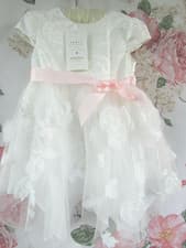 Image of MONSOON BNWT Ivory LEILANI Bridesmaid Flower Girl Party Occasion Dress 18-24 £50