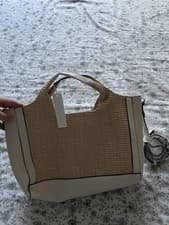 Image of Accessorize Straw Summer Tote Bag BNWT