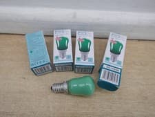 Image of 4 X CROMPTON GREEN 15 WATT SES E14 PYGMY BULBS