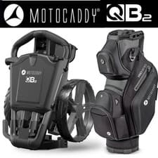 Image of MOTOCADDY QB2 3 WHEEL PUSH GOLF TROLLEY MATCHING PRO SERIES CART BAG COMBO DEAL