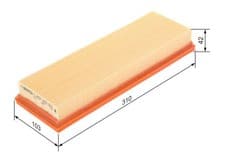 Image of Bosch 1 457 433 531 Air Filter Fits Nissan Opel Renault Vauxhall