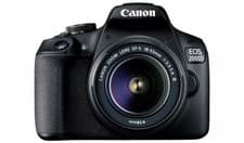 Image of Canon EOS 2000D DSLR Camera 24.1MP EF-S 18-55mm IS II Lens Black Wi-Fi NFC Kit