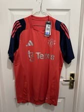 Image of Adidas Adults Manchester United 24/25 Tiro24 Training Jersey Medium size red