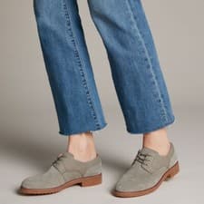 Image of Clarks Ladies Griffin Lane Sage Suede Lace Up Shoes UK Size 8 D EU 42