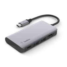 Image of Belkin USB-C 4-in-1 Multiport Adapter - Refurbished