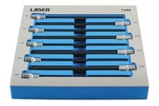 Image of Laser Tools Extra Long Ball End Hex Socket Bit Set 3/8"D 9pc 7358